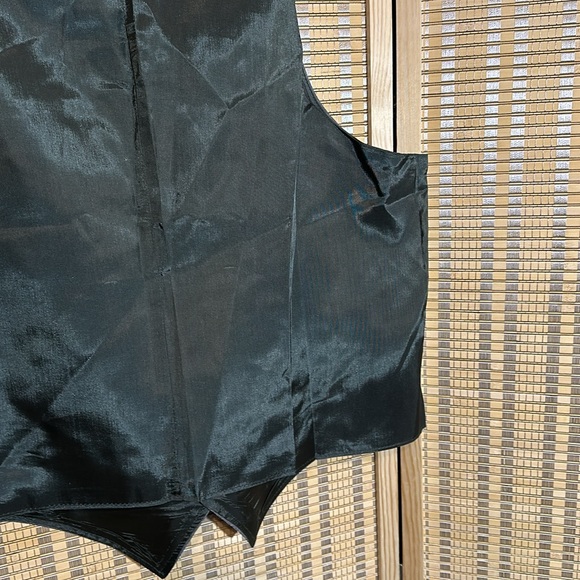 Vintage Men's Two Tone Gray Pinstripe Career Suit Vest No Tags - Picture 14 of 15